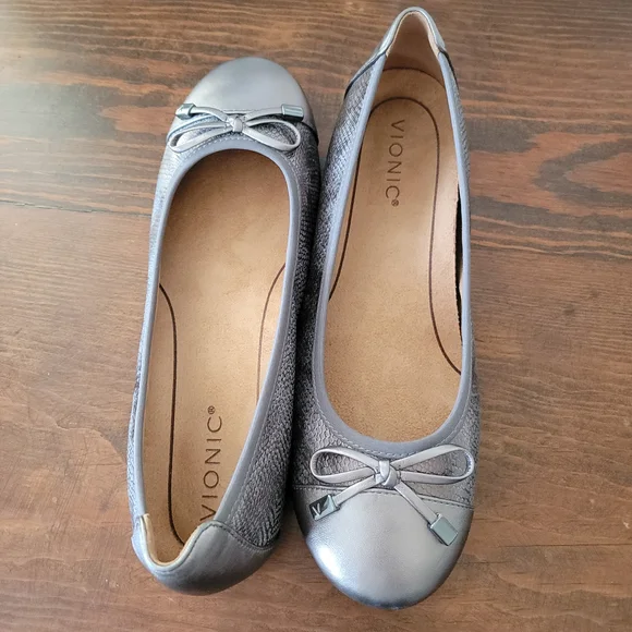 Vionic Women's Minna Metallic Ballet Flats SZ 9 - Picture 10 of 11